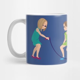 Kids jumping rope Mug